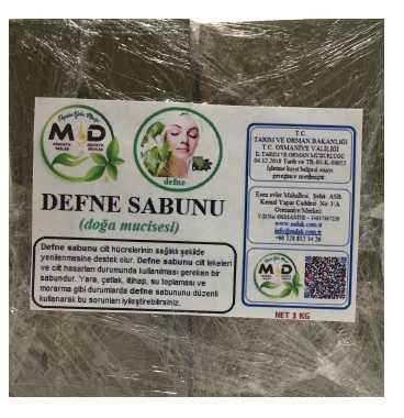 MD  BİTKİSEL DEFNE SABUNU  1 KG